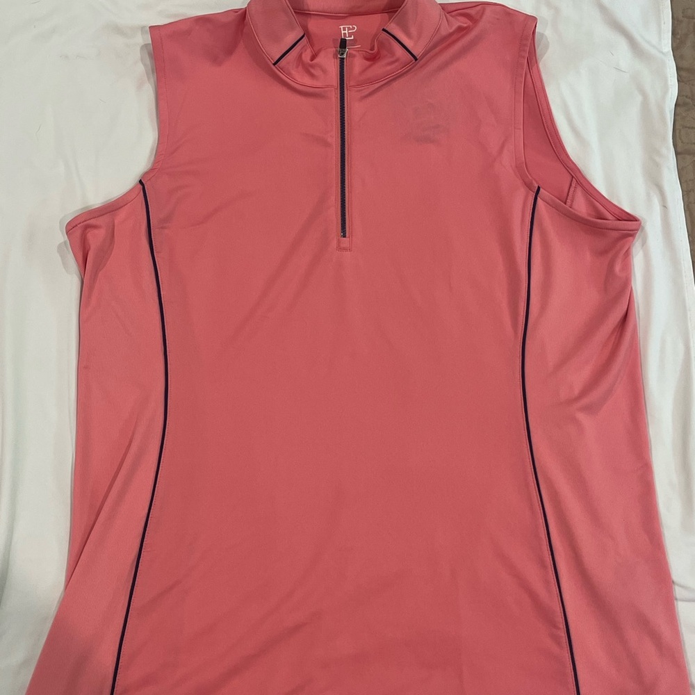 Pink Sleeveless Swim Top